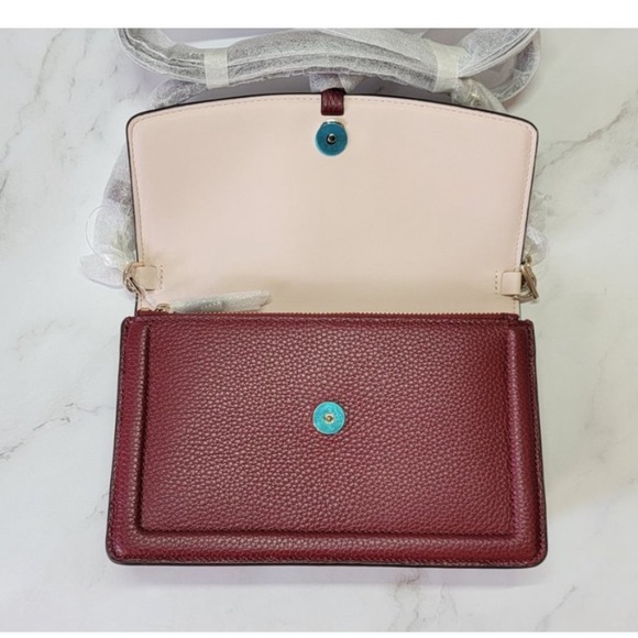 Kate spade New York Knot Pebbled Leather Flap Crossbody - Picture 9 of 9